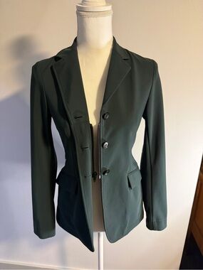 R.J. Classics Youth 18R Hunter Green Traditional Hunt Show Coat Hidden Zip